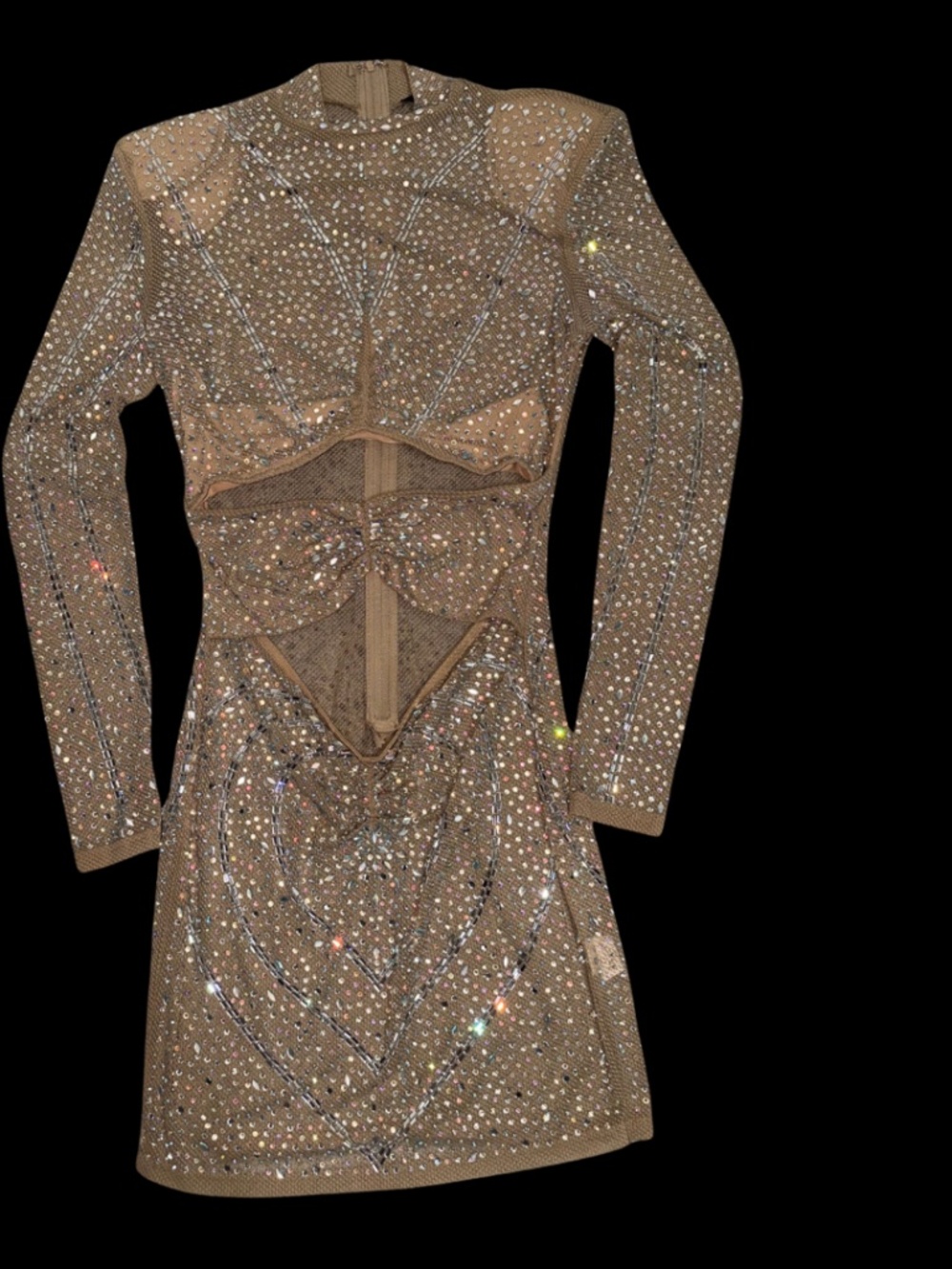 Women's Gold and Brown Going-out-dresses